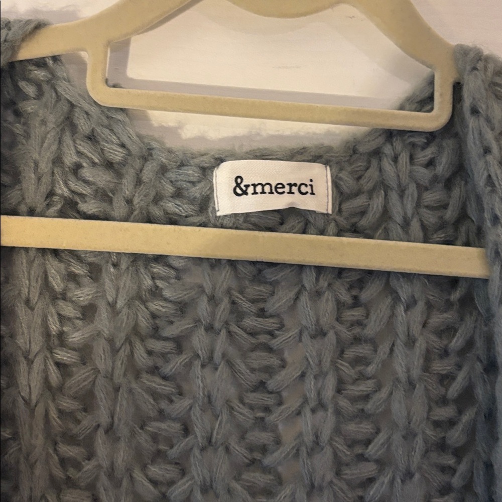 Chunky Knit Open Cardigan - Picture 2 of 3